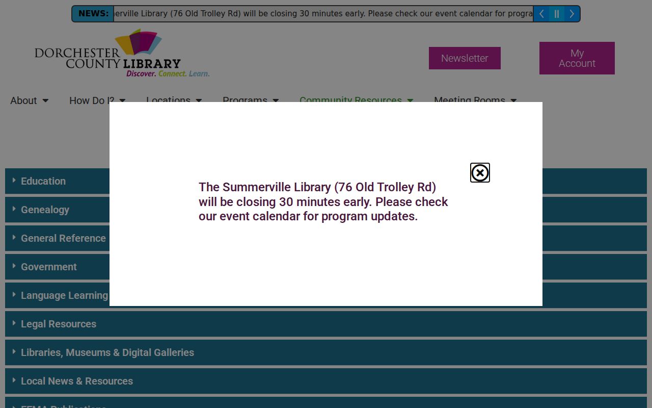 Summerville city directory companion databases at Dorchester County Library