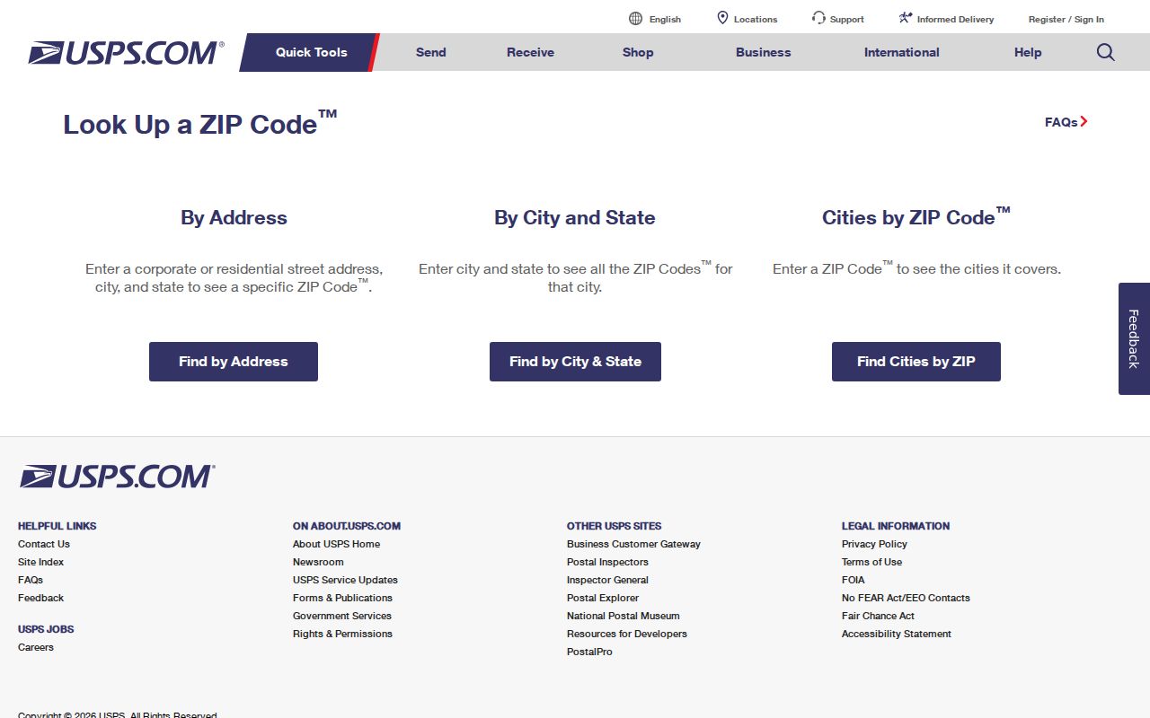Summerville ZIP code directory USPS address-to-ZIP verification screen